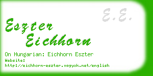 eszter eichhorn business card